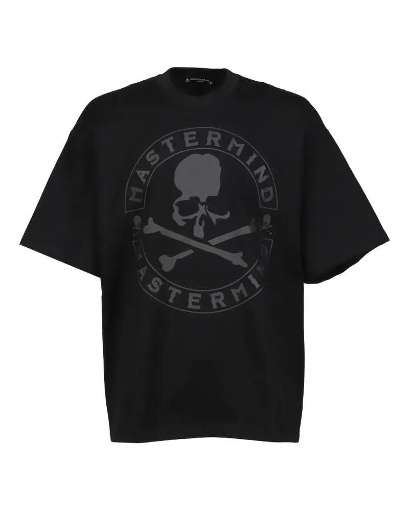Mastermind Japan T-Shirt mit Logo-Print - Schwarz Schwarz