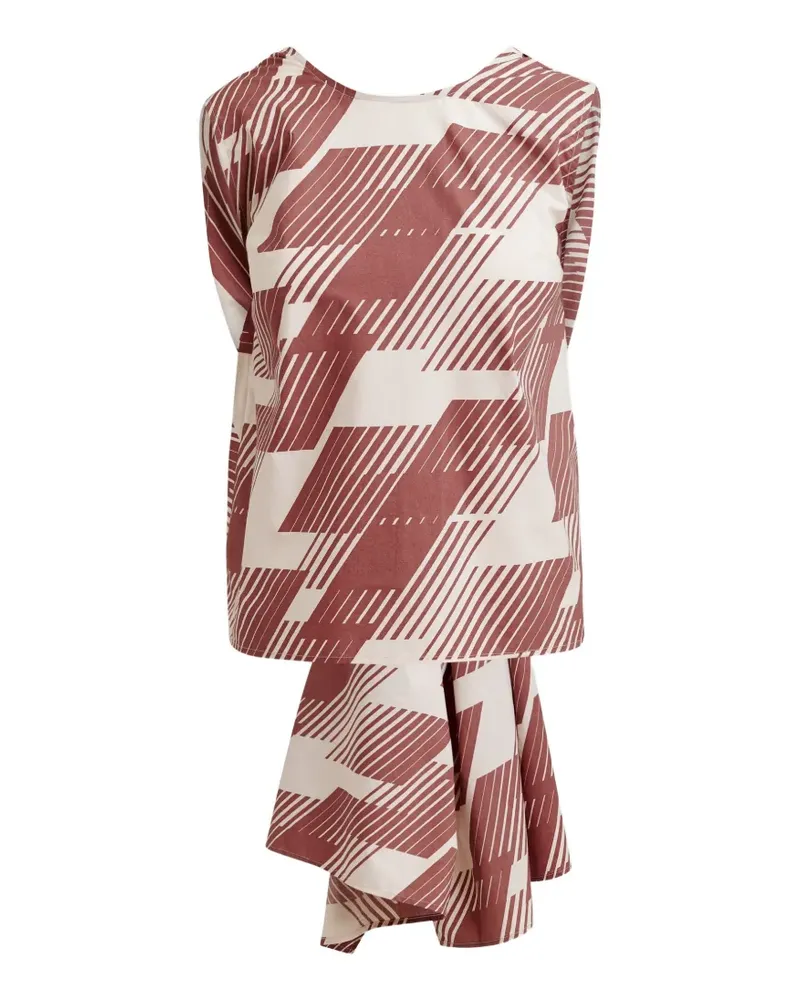 Essentiel Jelani Bluse mit Schleifenverschluss - Braun Braun