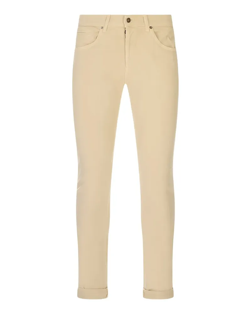 Dondup logo-plaque trousers - Nude Nude