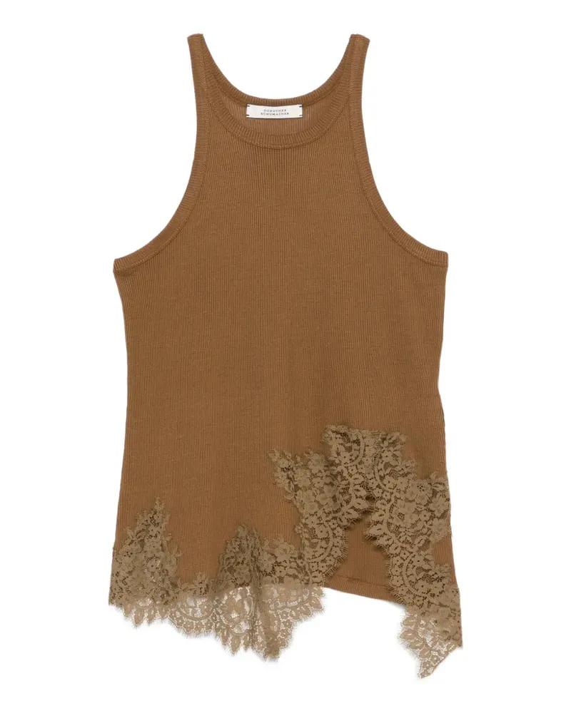 Dorothee Schumacher Top mit Spitzenborte - Braun Braun