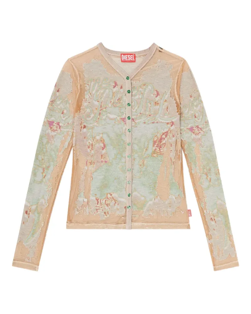 Diesel T-gabry button-fastening top - Nude Nude