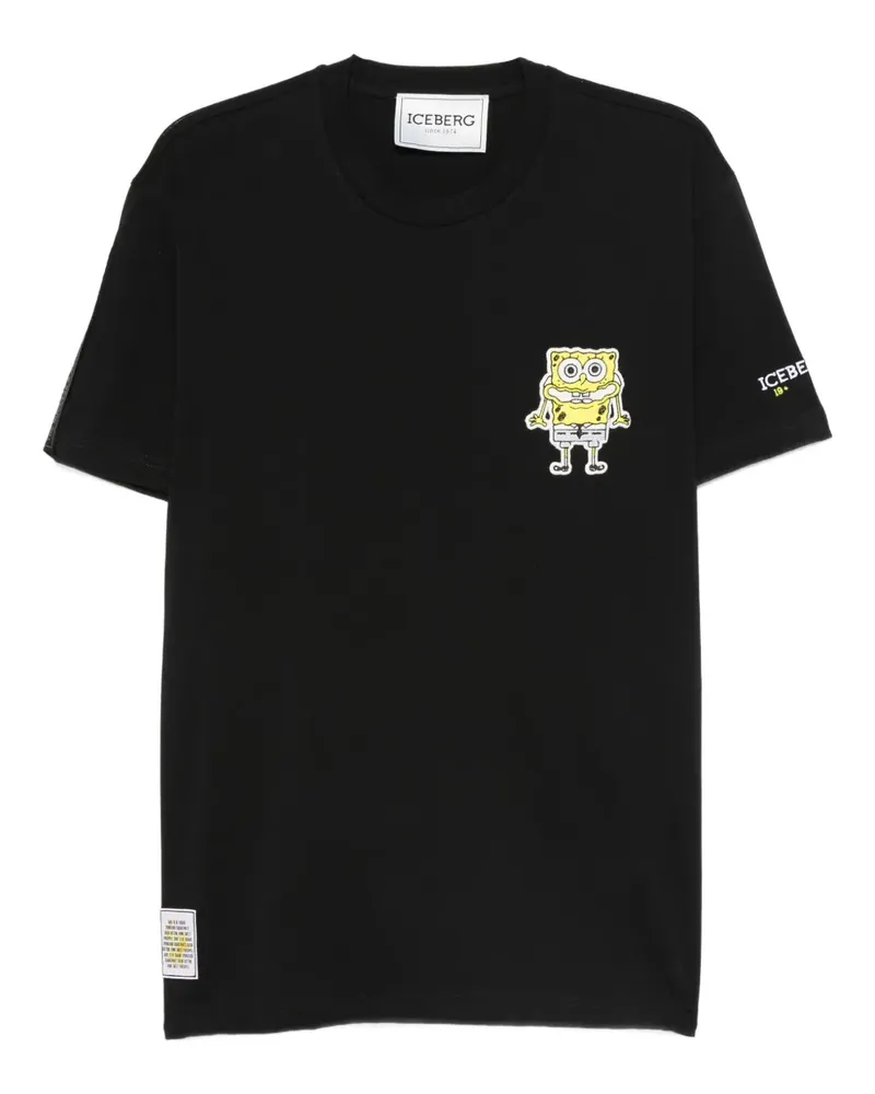 Iceberg x SpongeBob SquarePants T-Shirt - Schwarz Schwarz