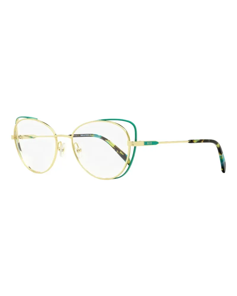 Emilio Pucci Brille mit schwimmendem Gestell - Gold Gold