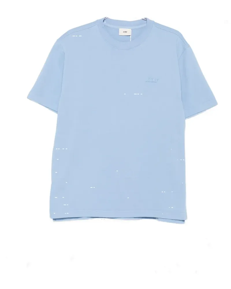 AUTRY T-Shirt mit Logo-Stickerei - Blau Blau