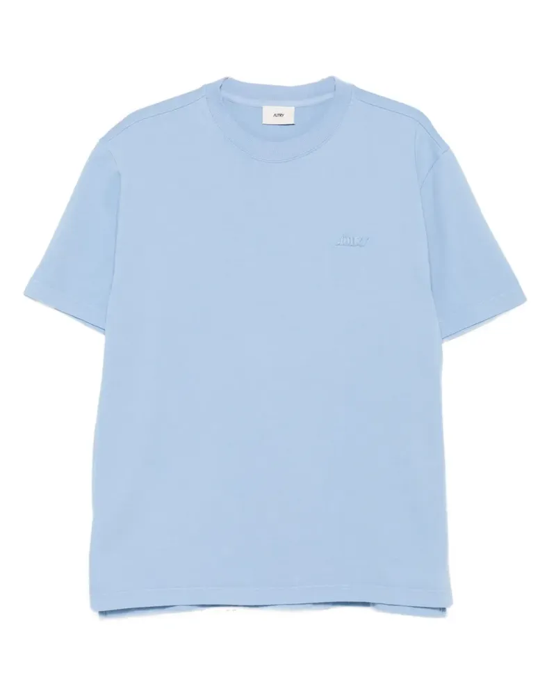 AUTRY T-Shirt mit Logo-Stickerei - Blau Blau