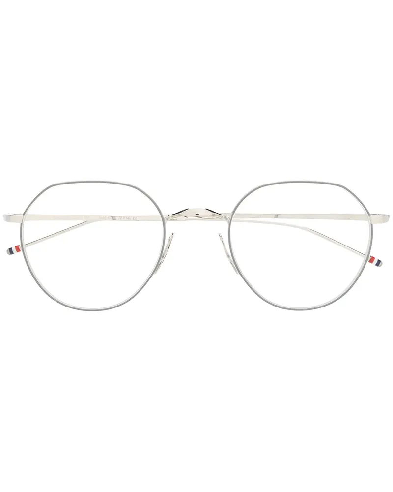 Thom Browne Brille mit rundem Gestell - Silber Silber