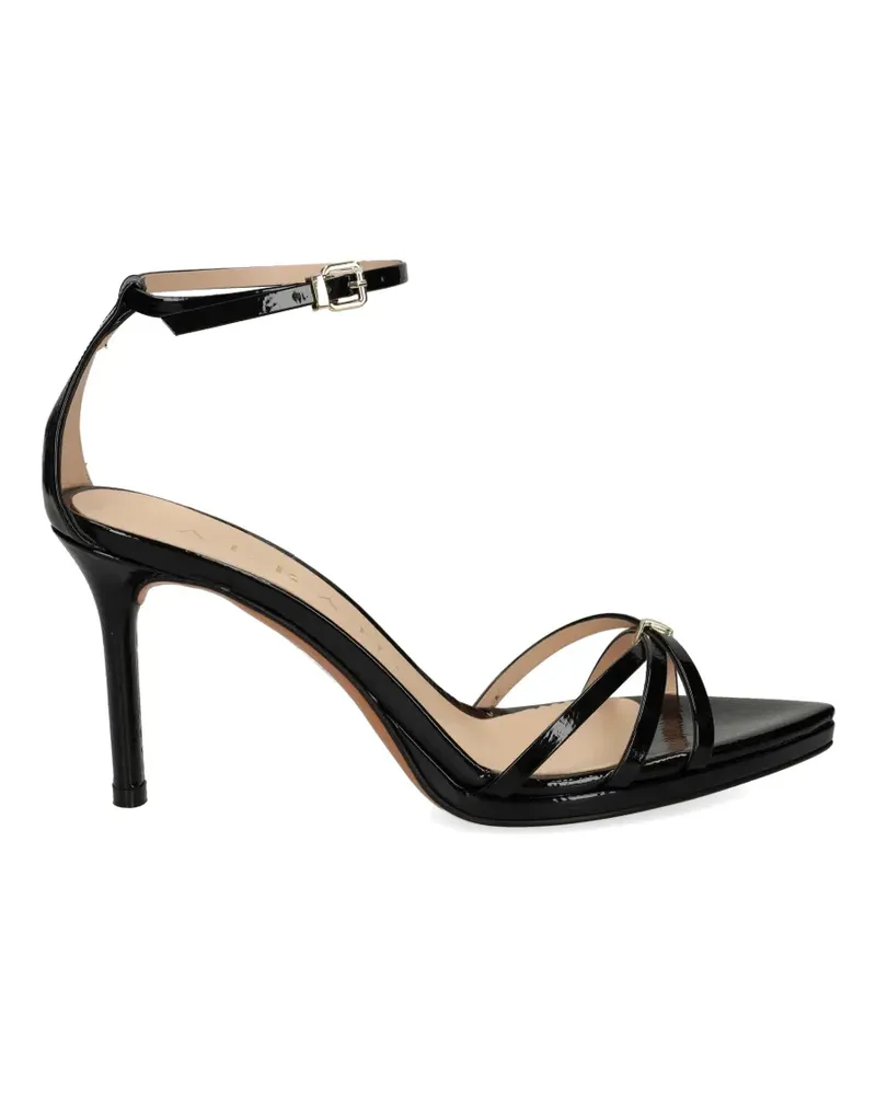 Albano patent-leather sandals - Schwarz Schwarz