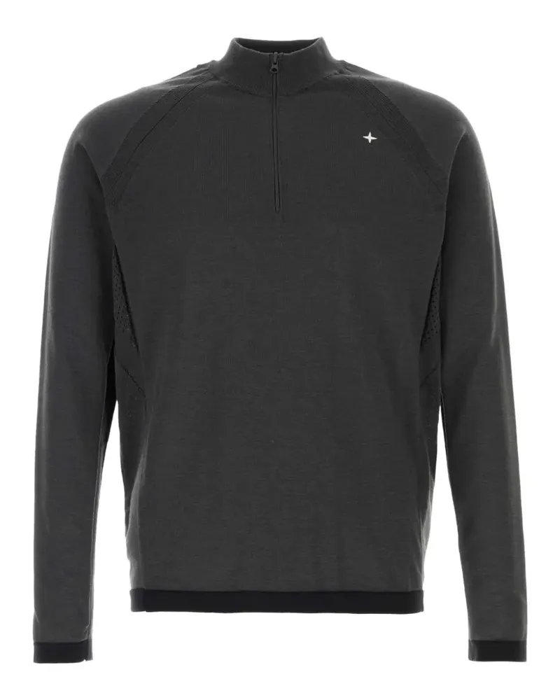 Stone Island raglan-sleeve zipped sweatshirt - Grau Grau