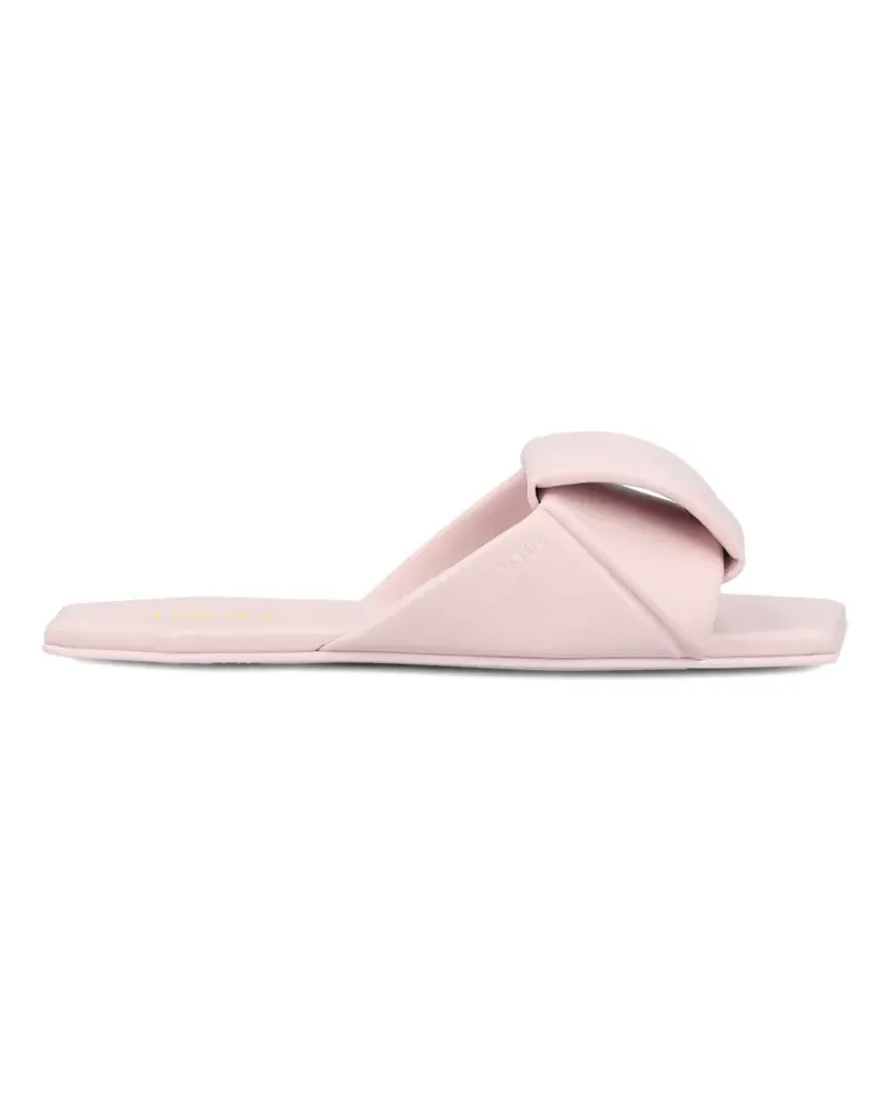 Loewe Origami padded square-toe slides - Rosa Rosa