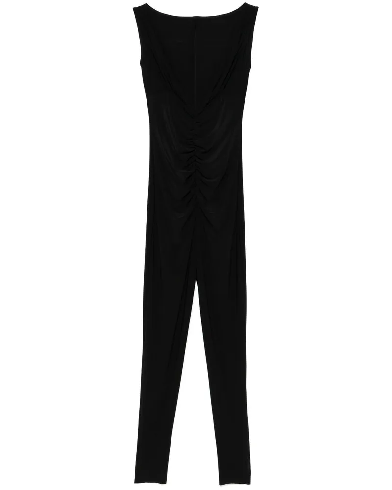 Norma Kamali Tara Jumpsuit - Schwarz Schwarz