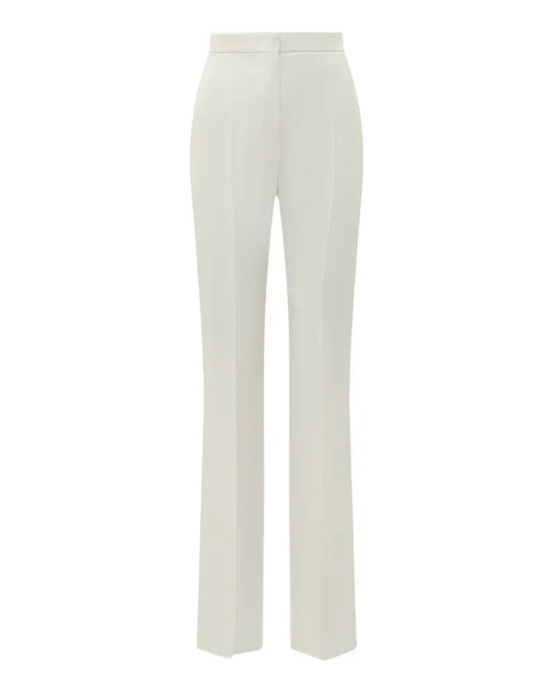 Max Mara satin-stripe pressed-crease trousers - Nude Nude