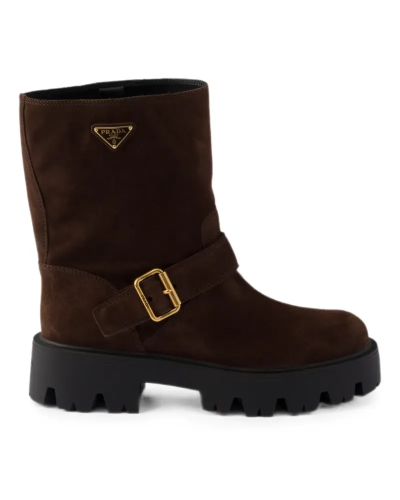 Prada suede boots - Braun Braun