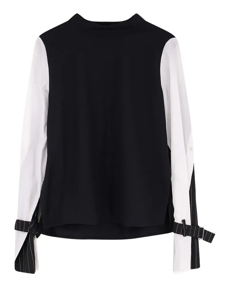 Ixos pinstripe buckle shirt - Schwarz Schwarz