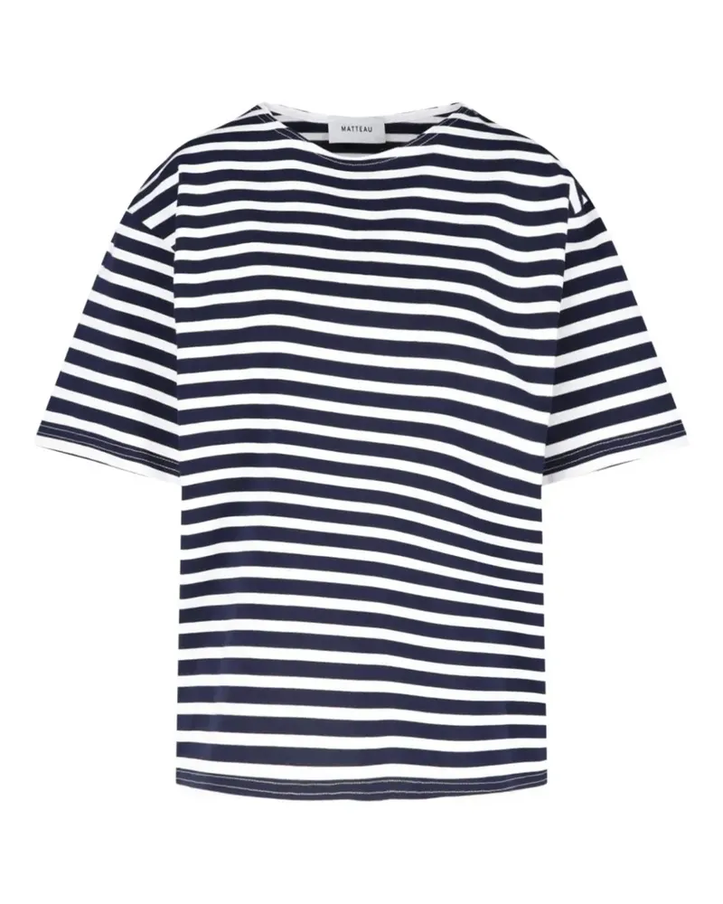Matteau striped short-sleeve T-shirt - Blau Blau