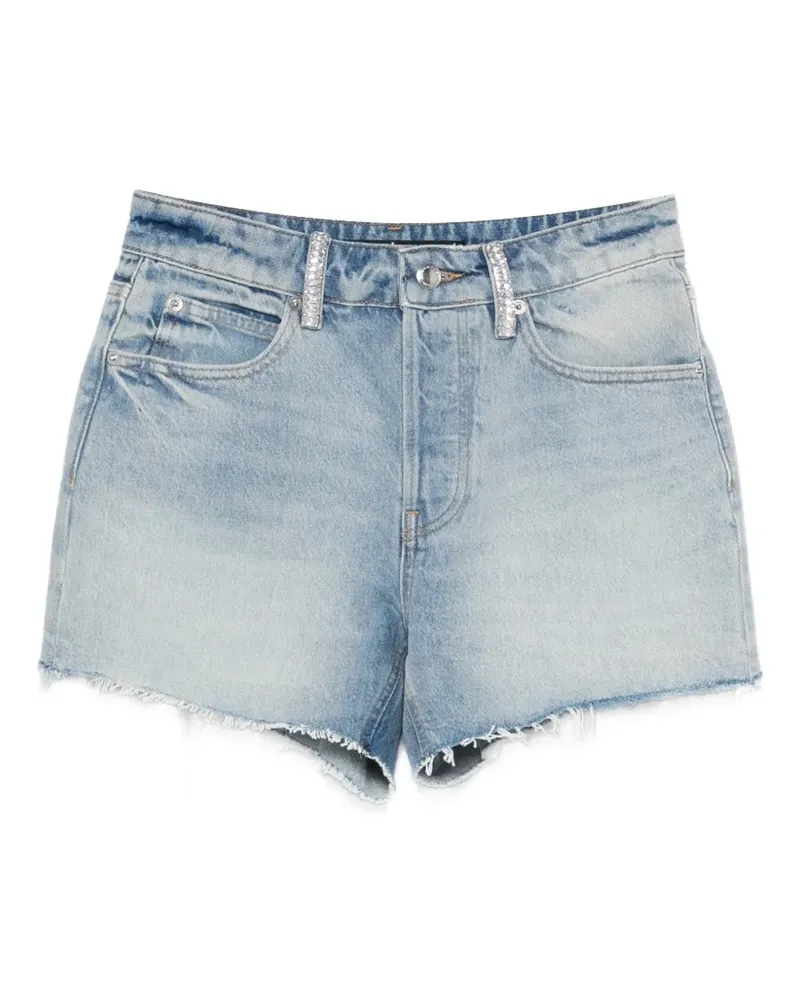 Alexander Wang frayed shorts - Blau Blau