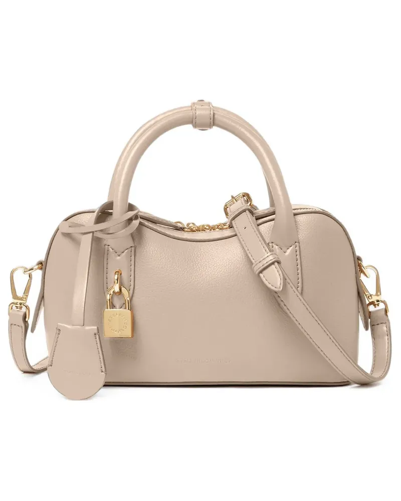 Stella McCartney Strukturierte Handtasche mit Schloss-Detail - Nude Nude