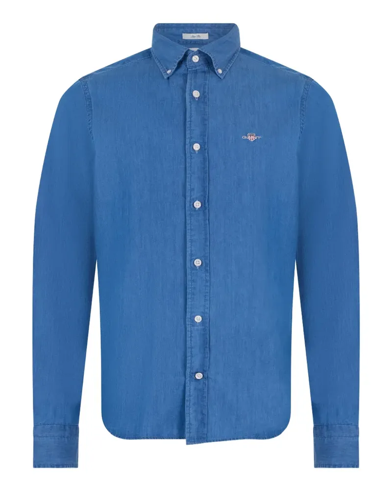 Gant long-sleeve cotton shirt - Blau Blau