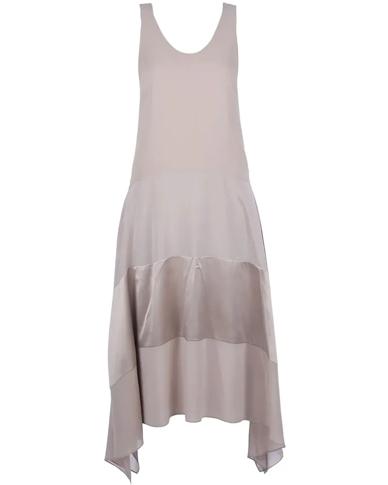 Brunello Cucinelli panel maxi dress - Nude Nude