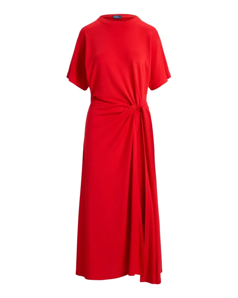 Ralph Lauren twist-detail midi dress - Rot Rot