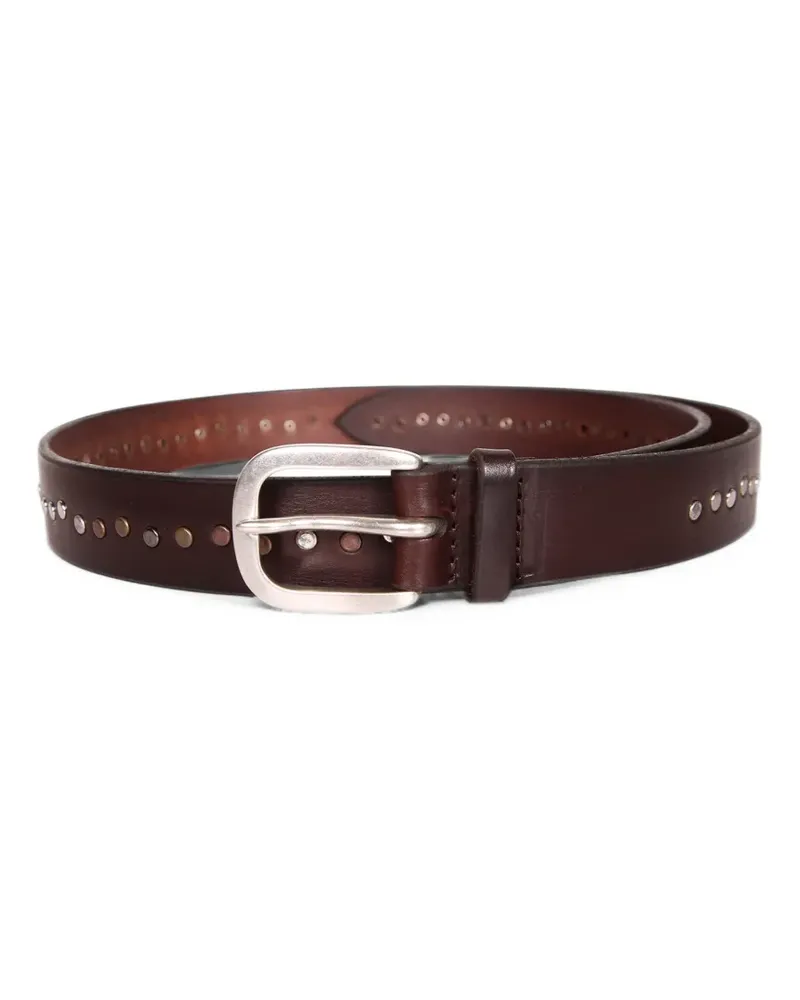 Orciani Gürtel mit Nieten - Braun Braun