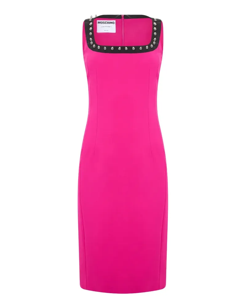 Moschino stud-embellished sleeveless midi dress - Rosa Rosa