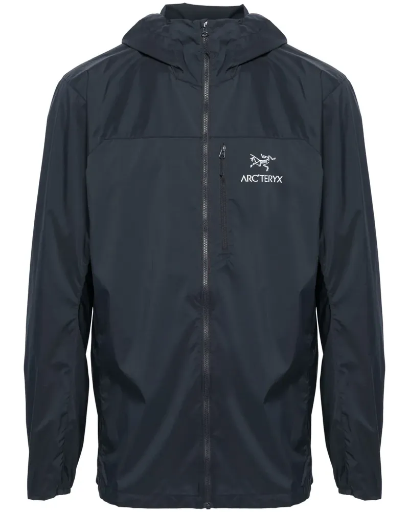 Arc'teryx Squamish Windbreaker mit Kapuze - Schwarz Schwarz