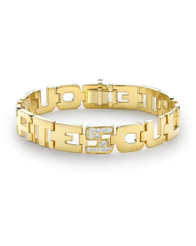 Pragnell 18kt Soulmate Gelbgoldarmband mit Diamanten Gold