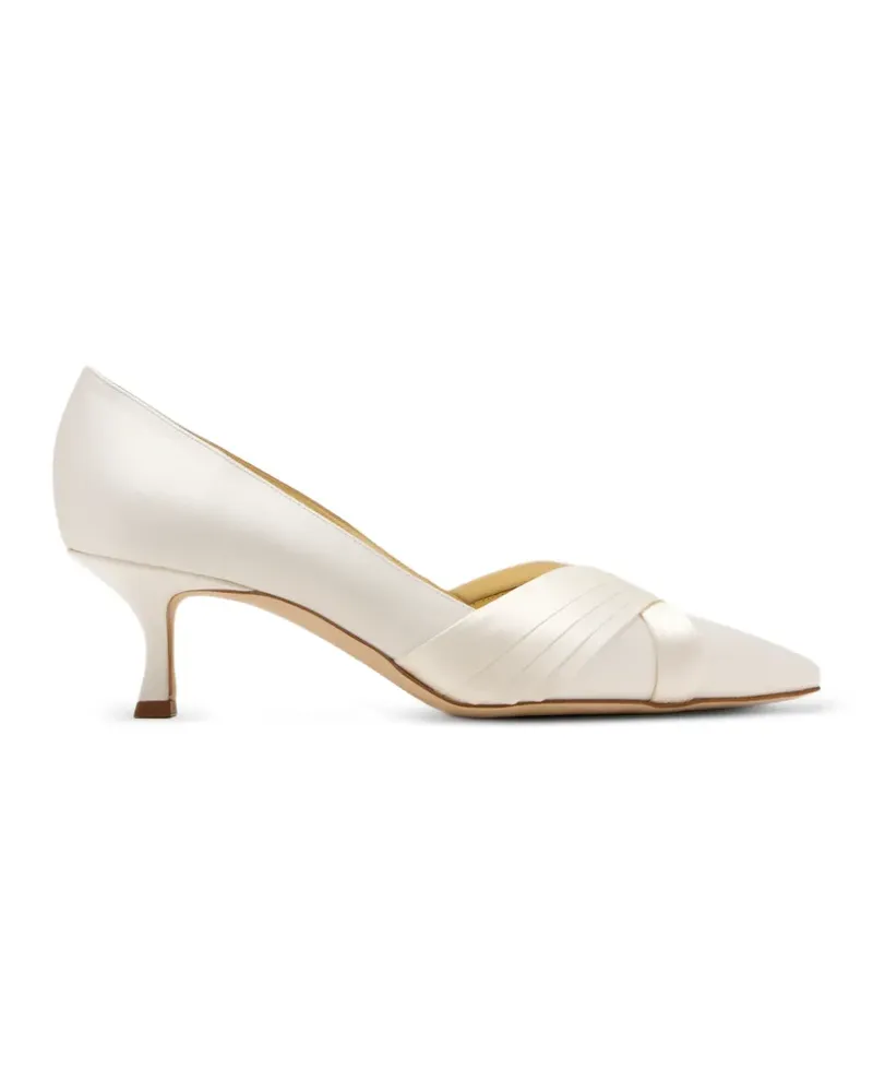 Manolo Blahnik Vieralo Pumps mit spitzer Kappe - Weiß Weiß