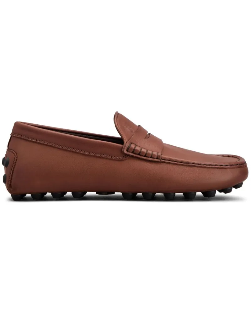 TOD'S Penny-Loafer mit Logo-Prägung - Braun Braun