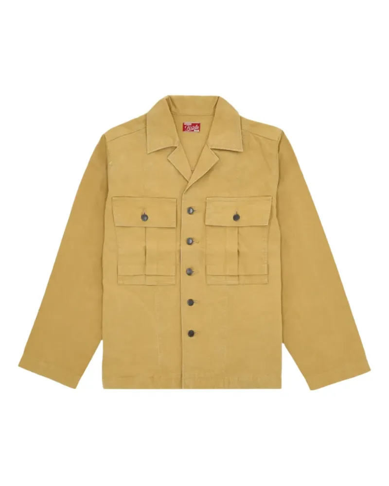 Fortela Hemd mit Faltenbalgtasche - Nude Nude