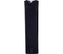 Etuikleid mit drapiertem Kragen - Blau