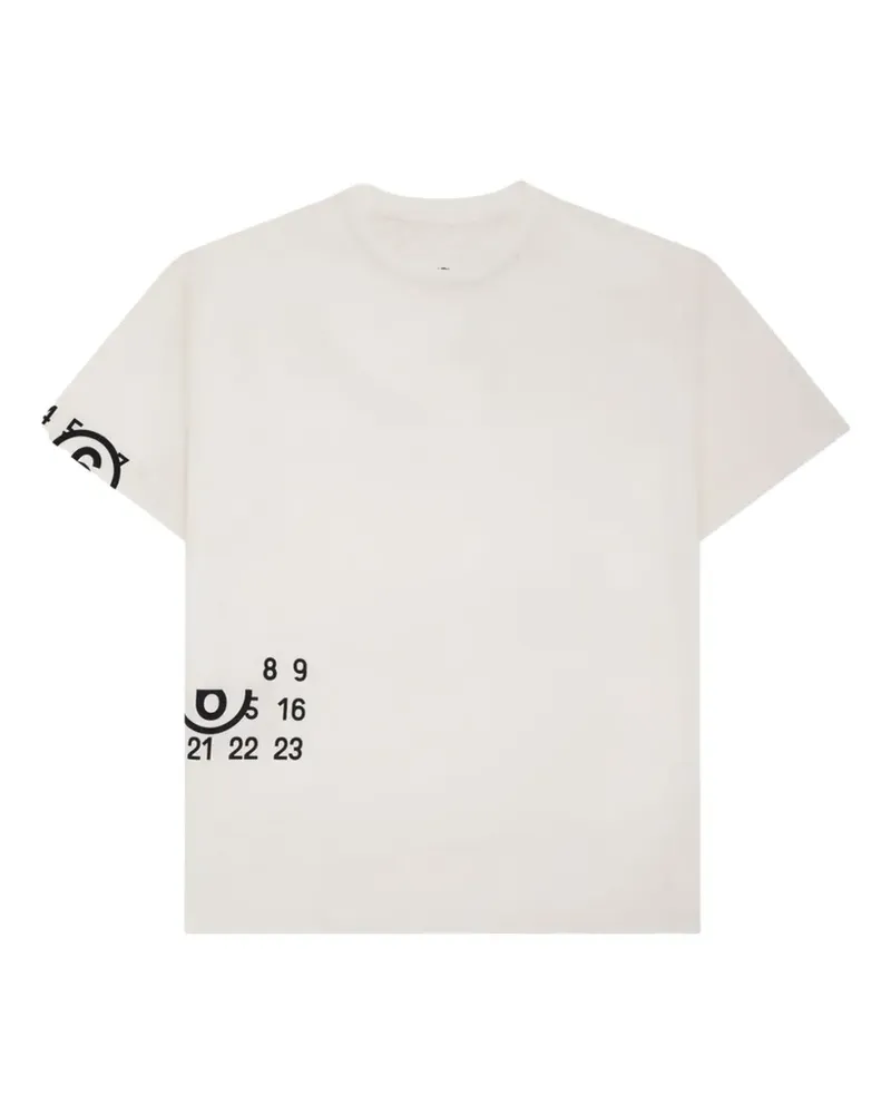 Maison Margiela MM6 Spiga logo-print T-shirt - Weiß Weiß