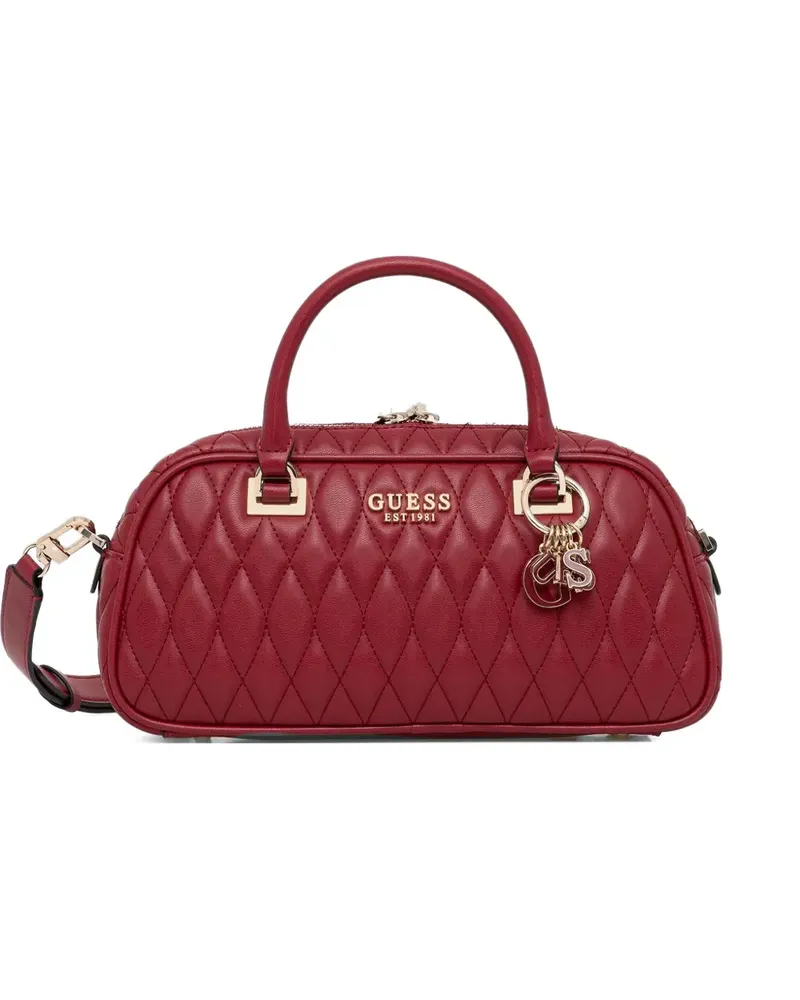 Guess quilted charm-detail tote bag - Rot Rot