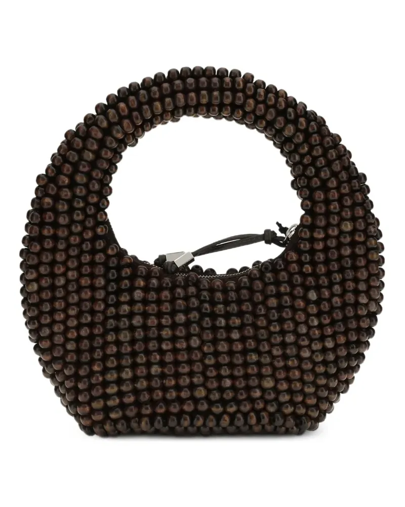 STAUD Reef Handtasche mit Perlen - Braun Braun