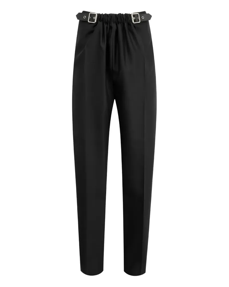 Loewe belted wool trousers - Schwarz Schwarz