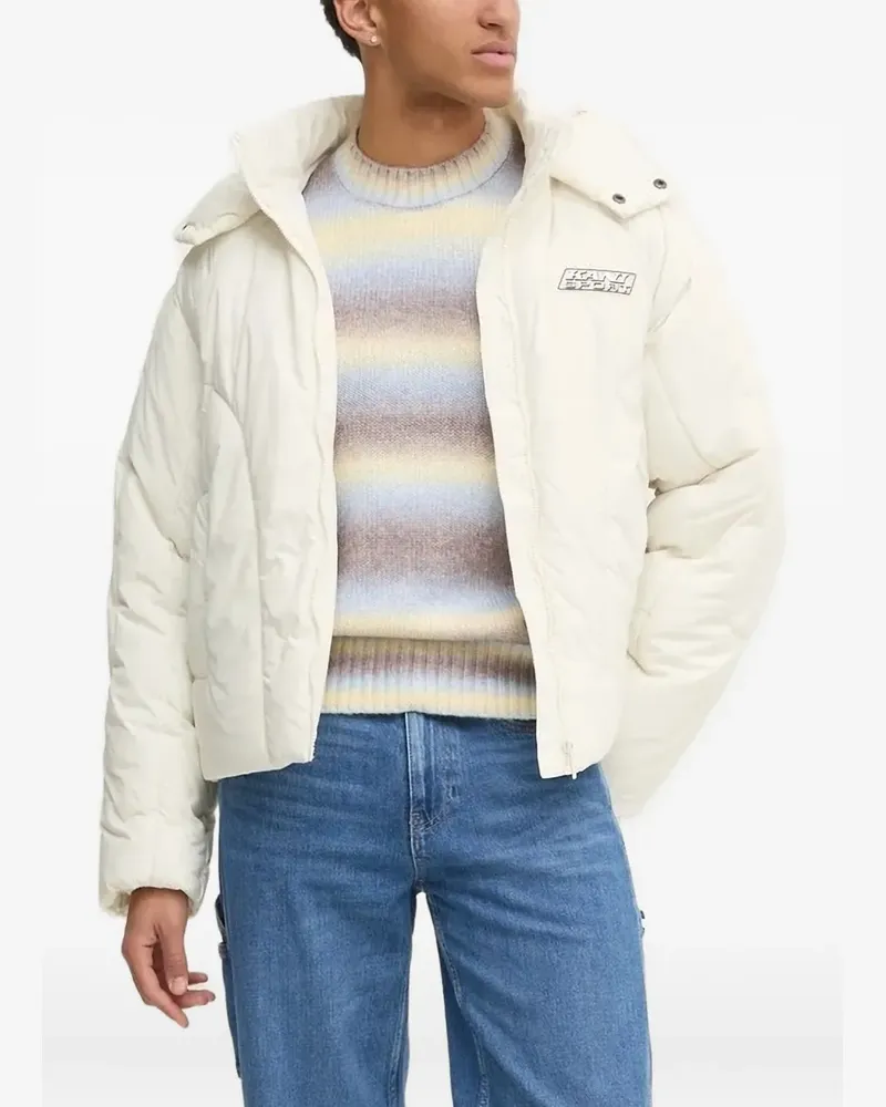 Karl Kani Gesteppte Kapuzenjacke - Weiß Weiß