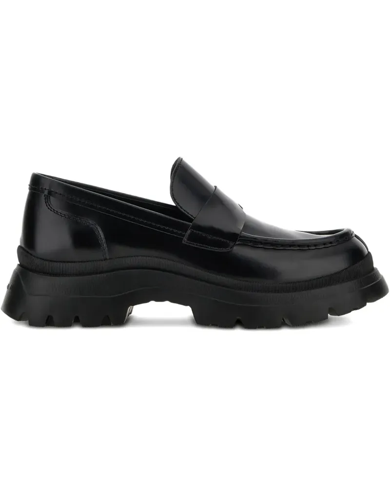 Hogan Loafer mit runder Kappe - Schwarz Schwarz