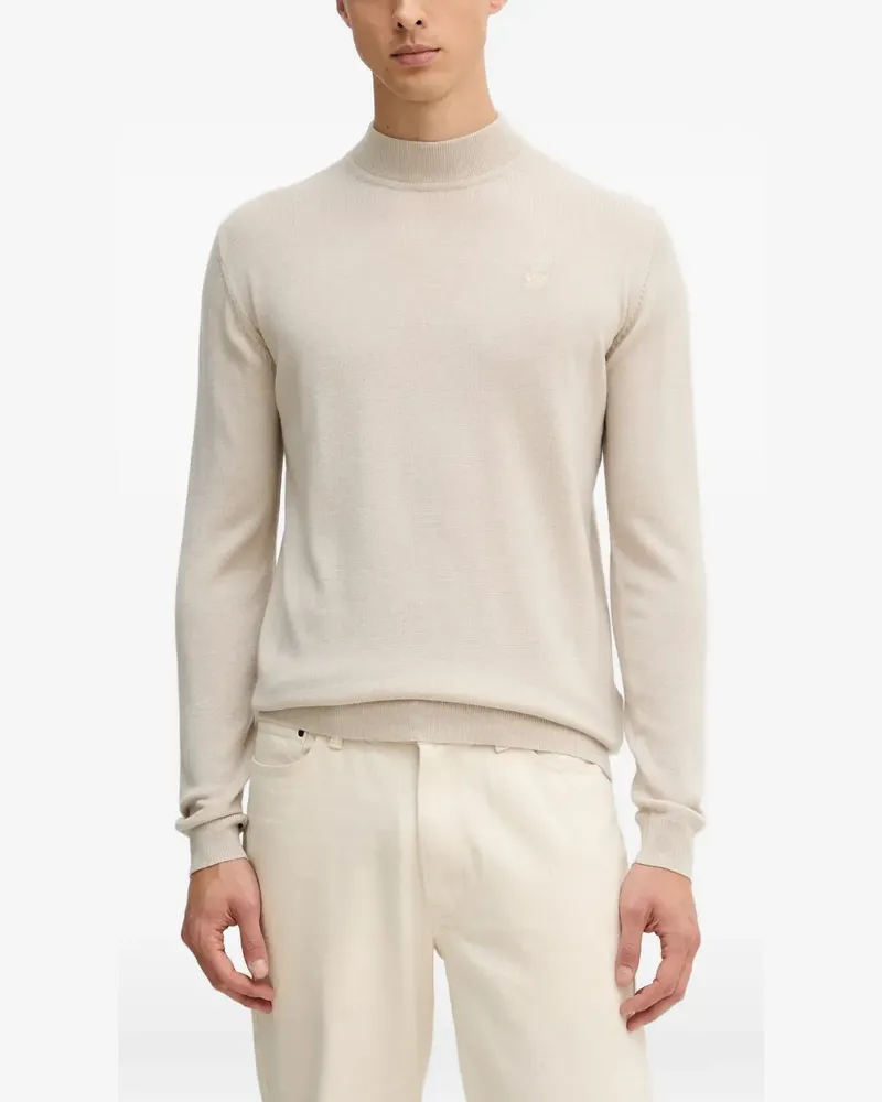 Karl Lagerfeld Pullover mit Stehkragen - Nude Nude