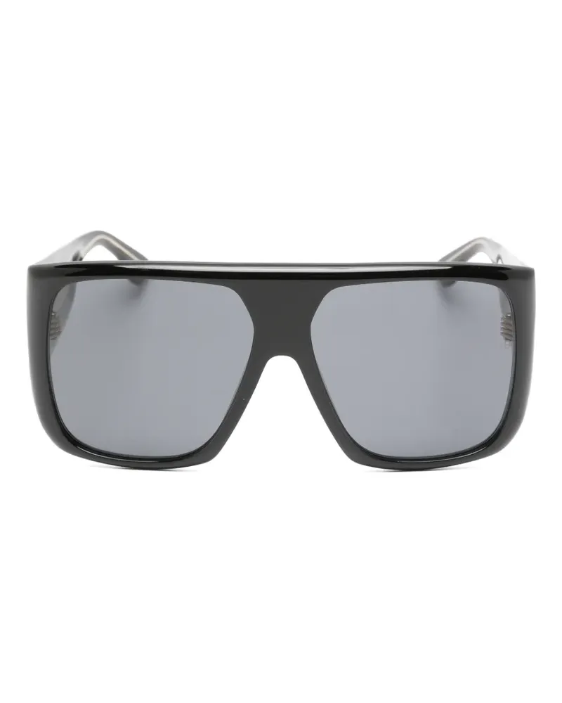 Victoria Beckham Sonnenbrille mit geometrischem Gestell - Schwarz Schwarz
