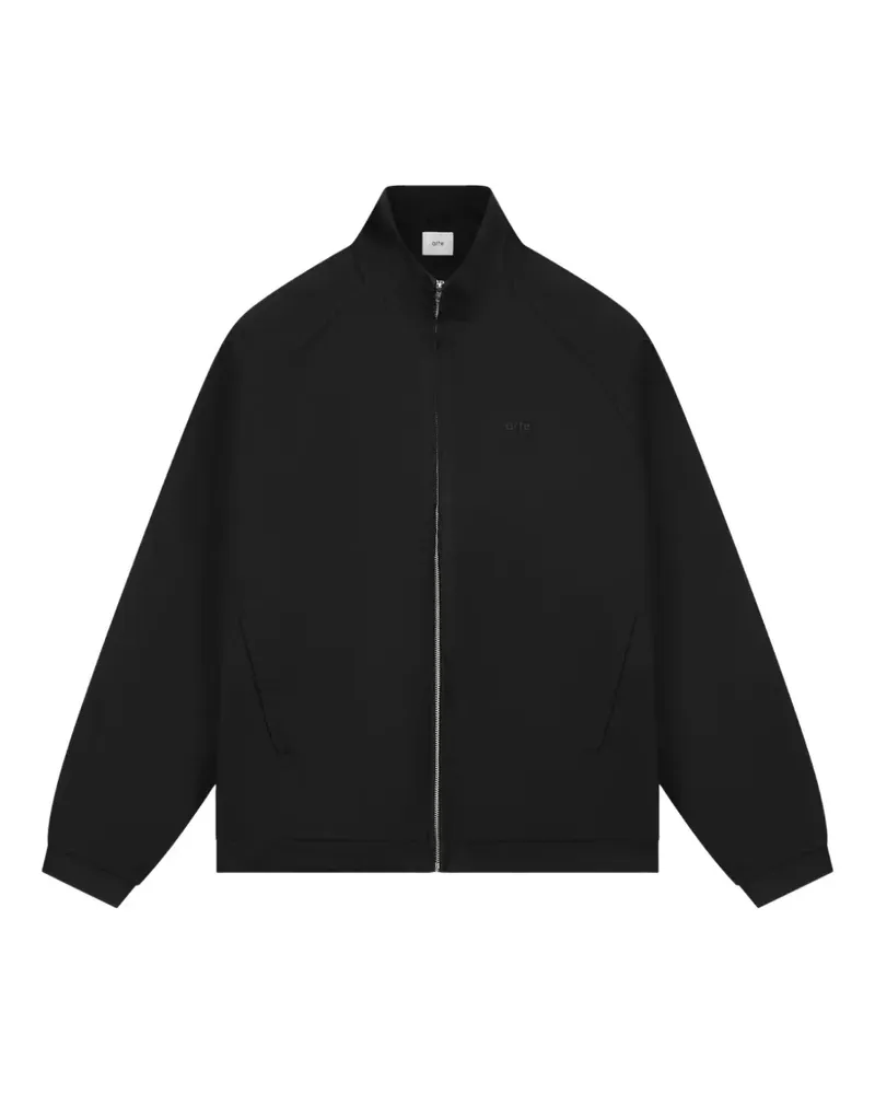 Arte Antwerp Jacke mit Raglanärmeln und Logo-Stickerei - Schwarz Schwarz