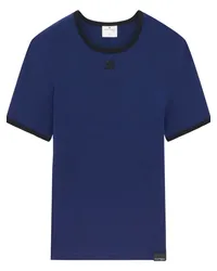 Courrèges Klassisches T-Shirt Blau