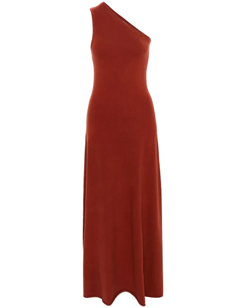 extreme cashmere Asymmetrisches Maxikleid Orange