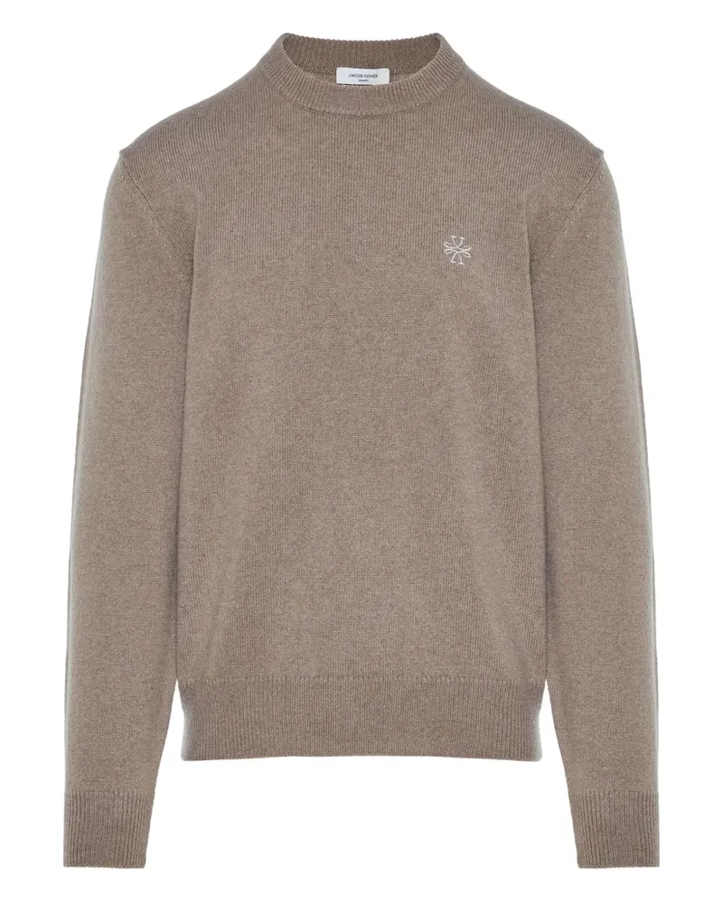 Jacob Cohën Pullover mit Logo-Stickerei - Braun Braun