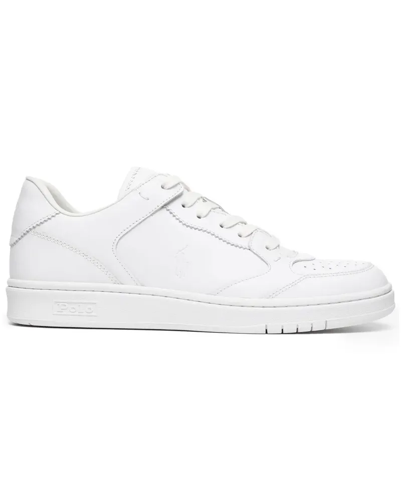 Ralph Lauren Sneakers mit Kontrasteinsätzen - Weiß Weiß