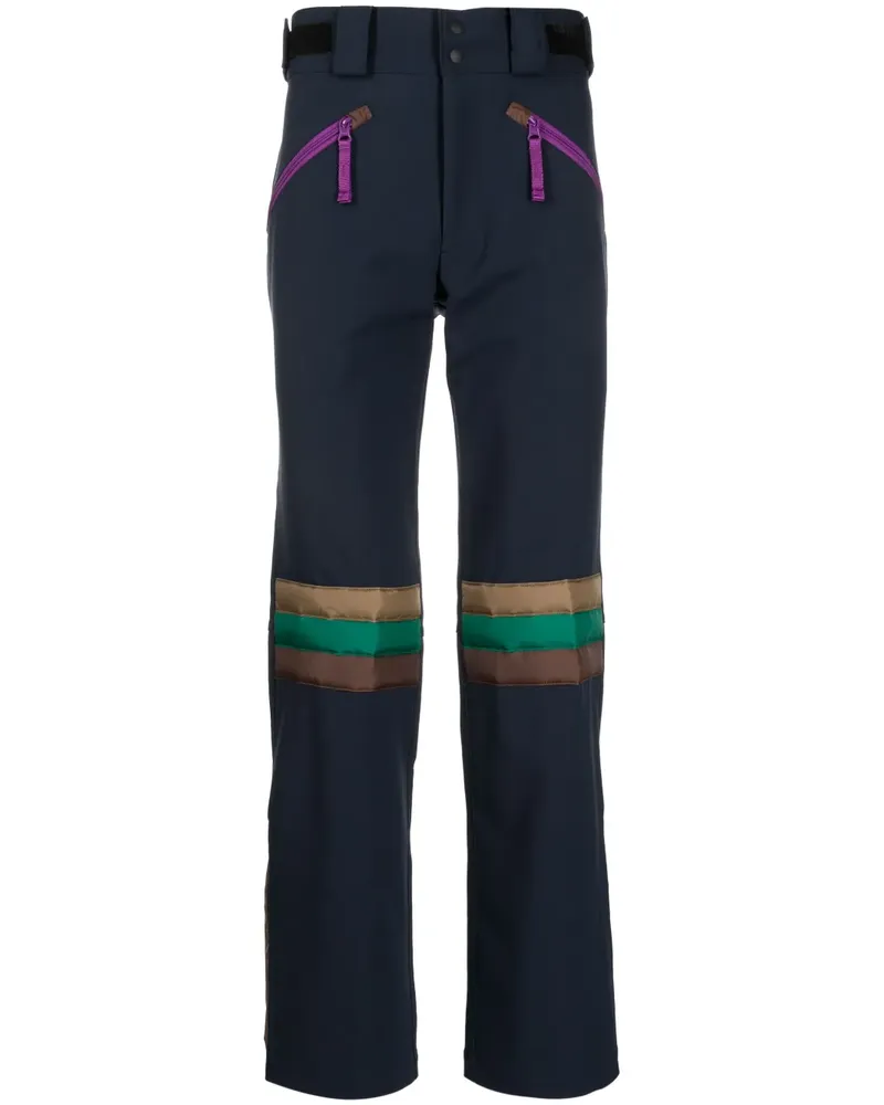 kolor Gerade Hose mit Einsätzen - Blau Blau