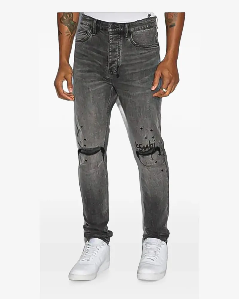 ksubi Chitch Sinners 1999 distressed jeans - Schwarz Schwarz