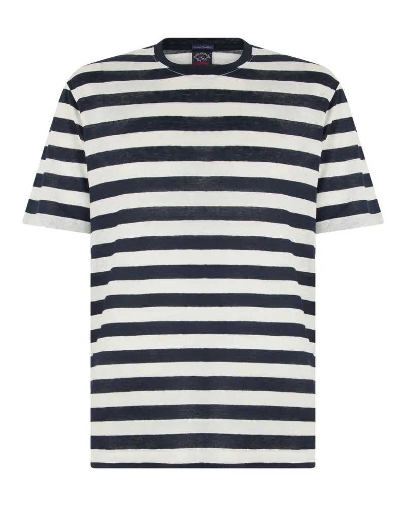 Paul & Shark Gestreiftes T-Shirt - Blau Blau
