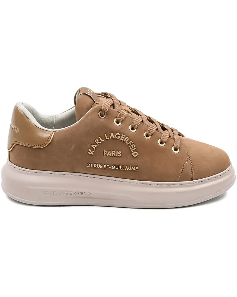 Karl Lagerfeld Plateau-Sneakers mit Logo - Braun Braun