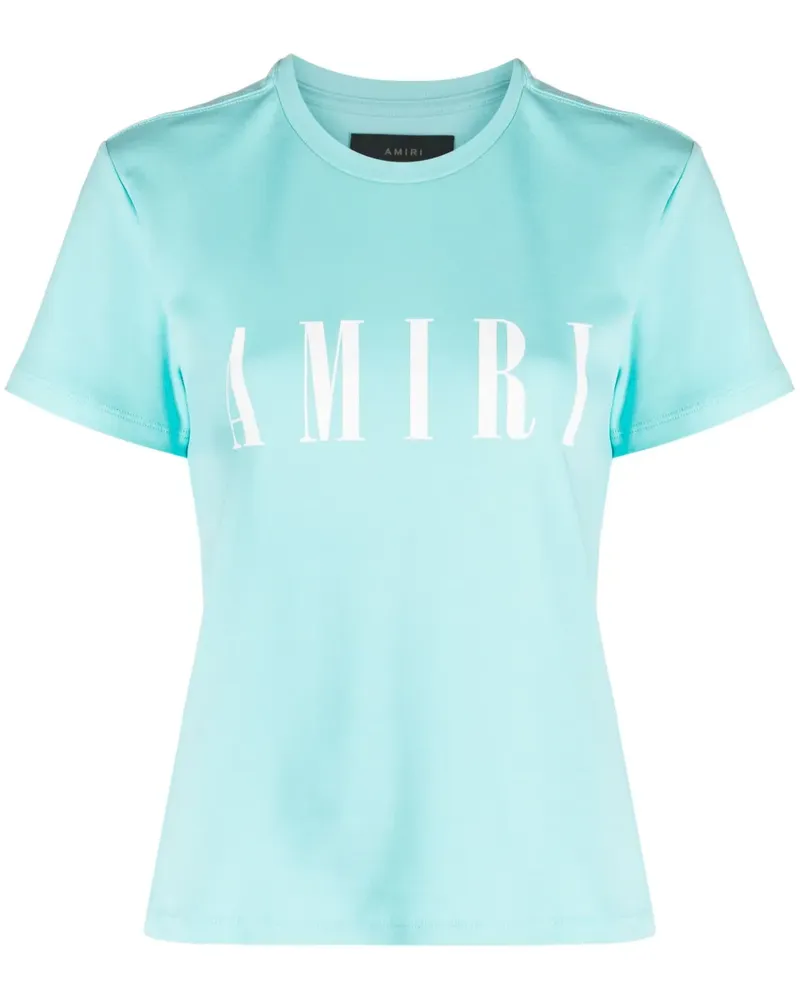 Amiri T-Shirt mit Logo-Print - Blau Blau