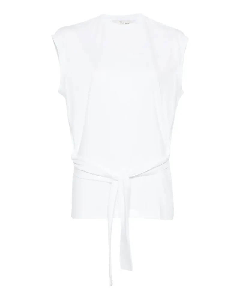 TELA Sacco tied-waist T-shirt - Weiß Weiß